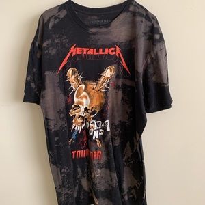 Vintage Bleached Metallica Band Tee